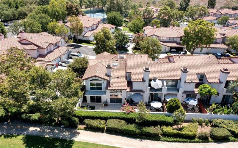 View of Backyard from Above.