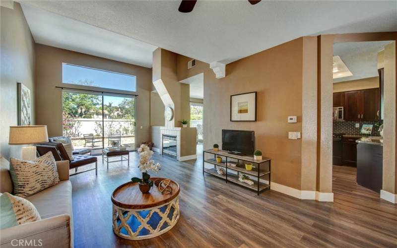 Living Room with Kitchen Entry on the right.