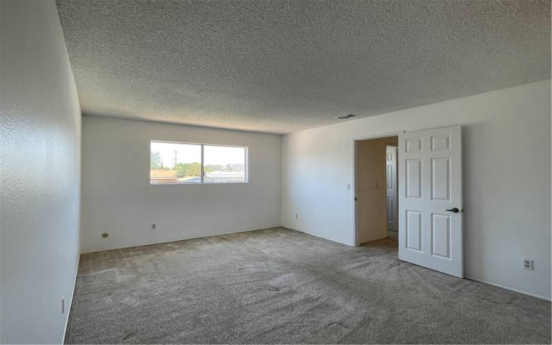 The primary bedroom is a generous size and right off of the upstairs bathroom.