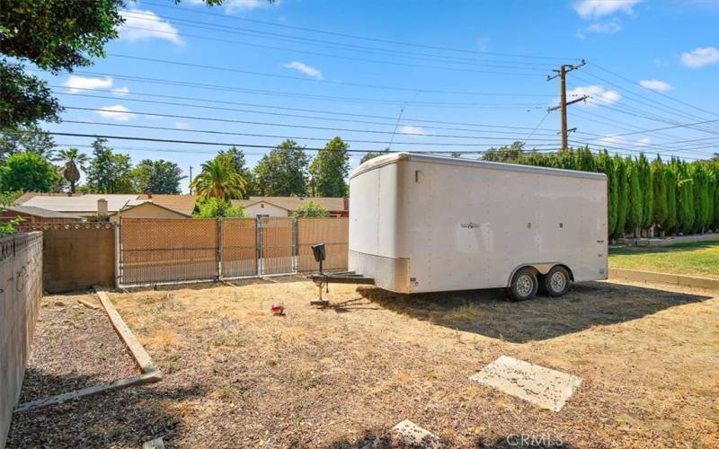 Alley Access gate for additional RV parking