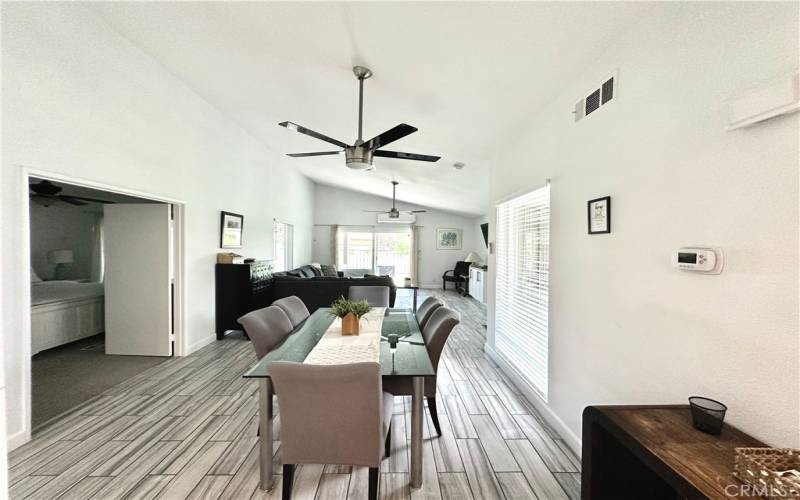 Dining area to Living room