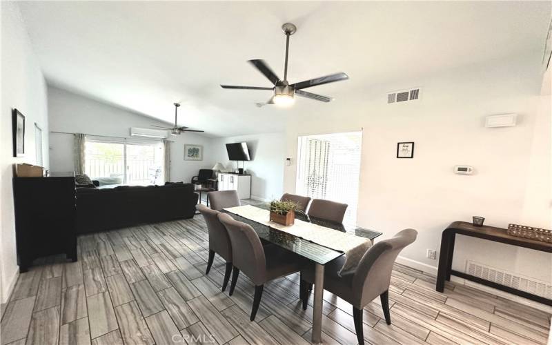 Dining area to Living area