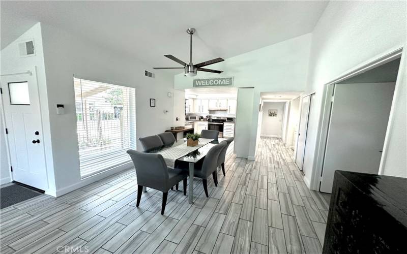 Dining area to Kitchen