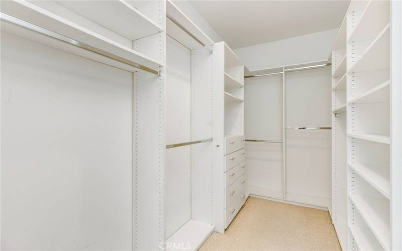 Primary walk-in closet