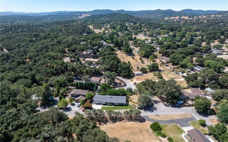 Wooded neighborhood on the west side of Atascadero