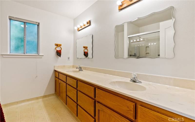 Primary bath with double sink