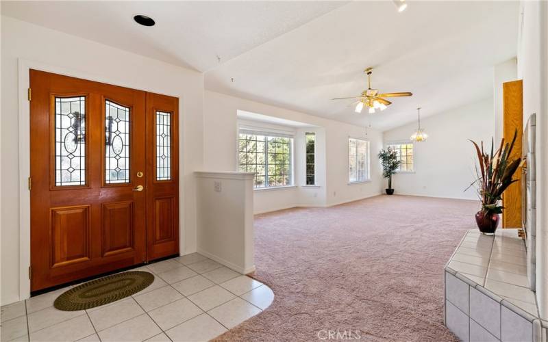 Entryway to living room