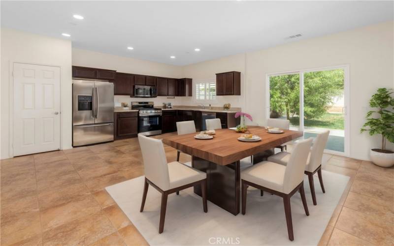 Kitchen and Dinning Area (Virtually Staged)