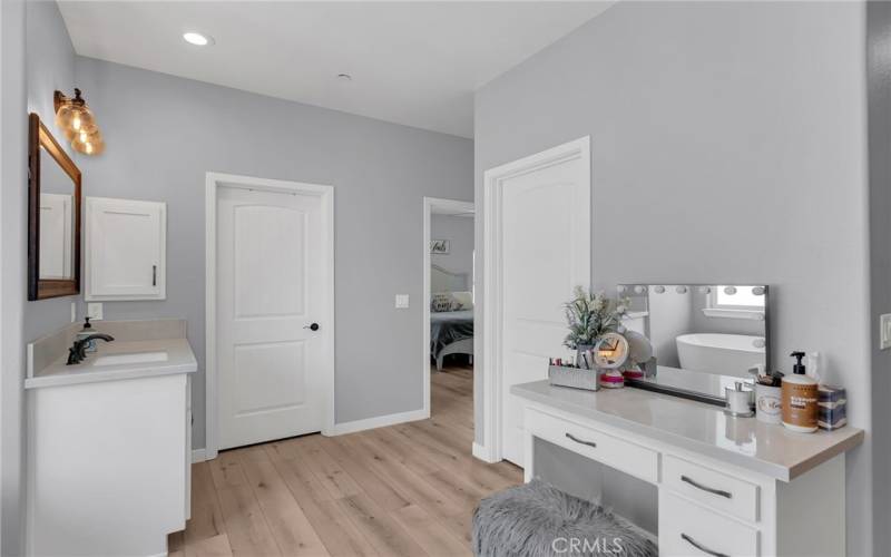 Dual sink AND Vanity