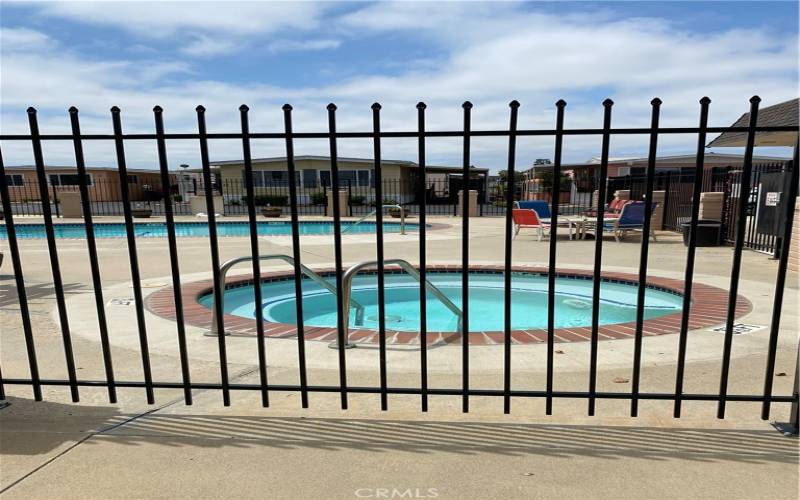 Clubhouse pool and spa enclosure