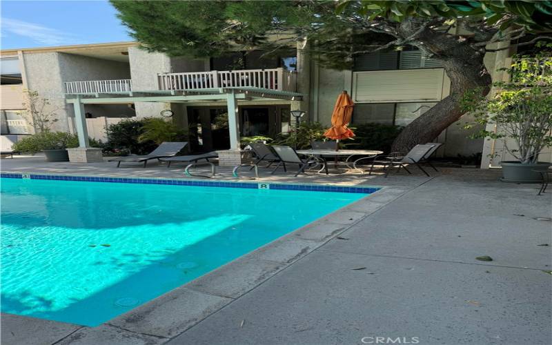 Pool lounge area