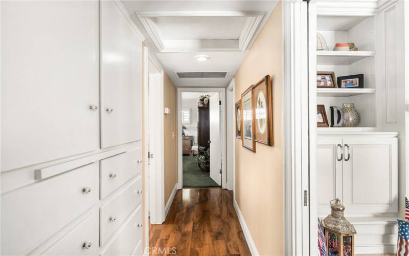 Hallway looking towards the front of the house.