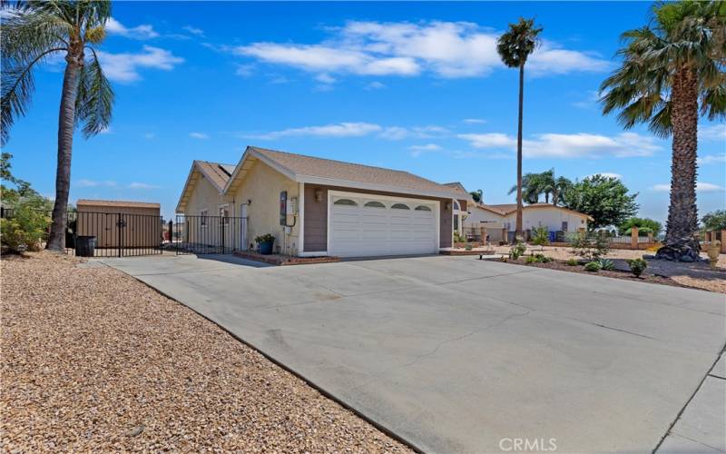 Side yard with RV access

