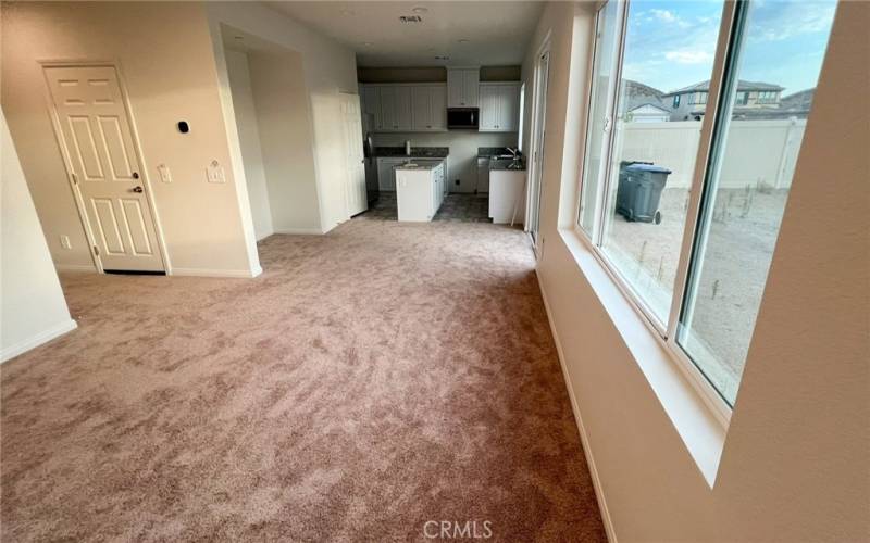 Kitchen connected to Living Room