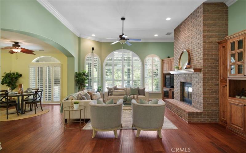 Living Room with Fireplace