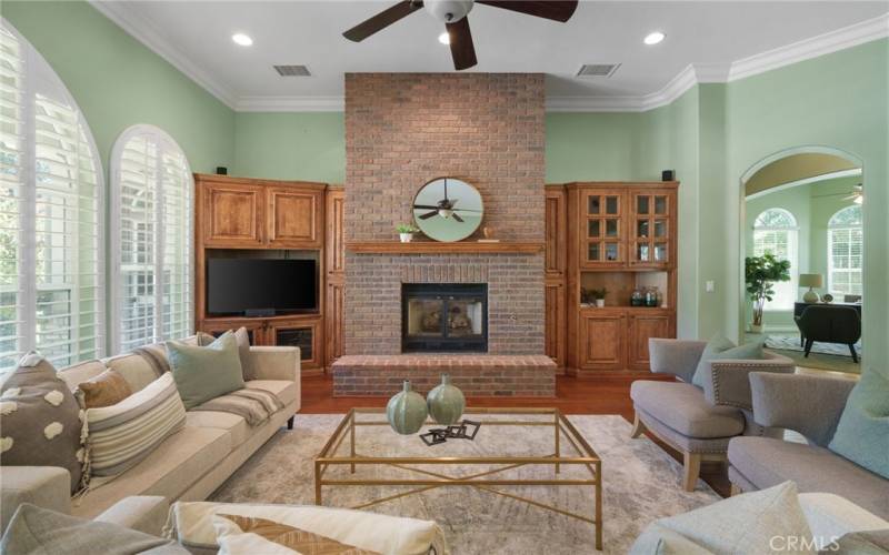 Living Room with Fireplace