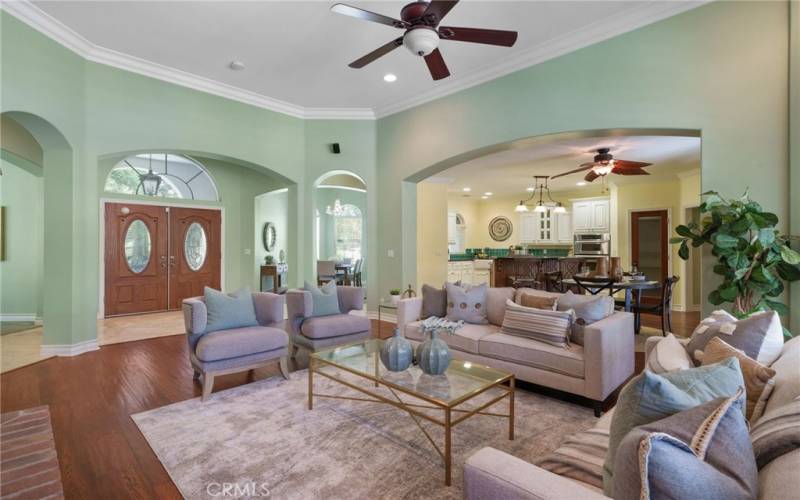 Living Room with Fireplace