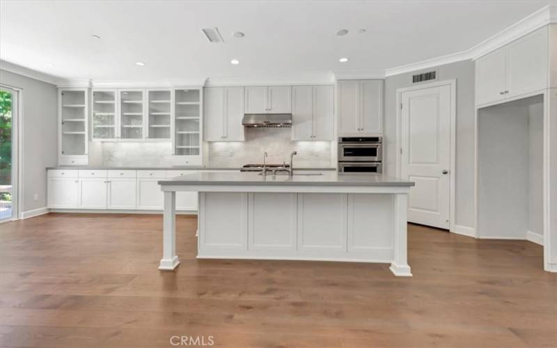 Upgraded Kitchen with built-ins and a walk-in pantry