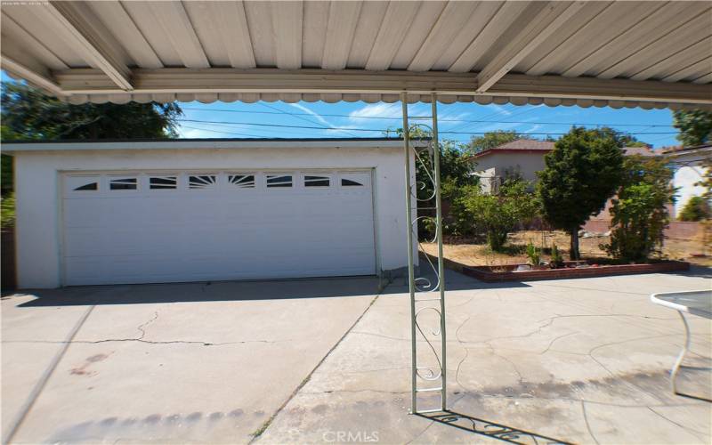 Patio and Garage