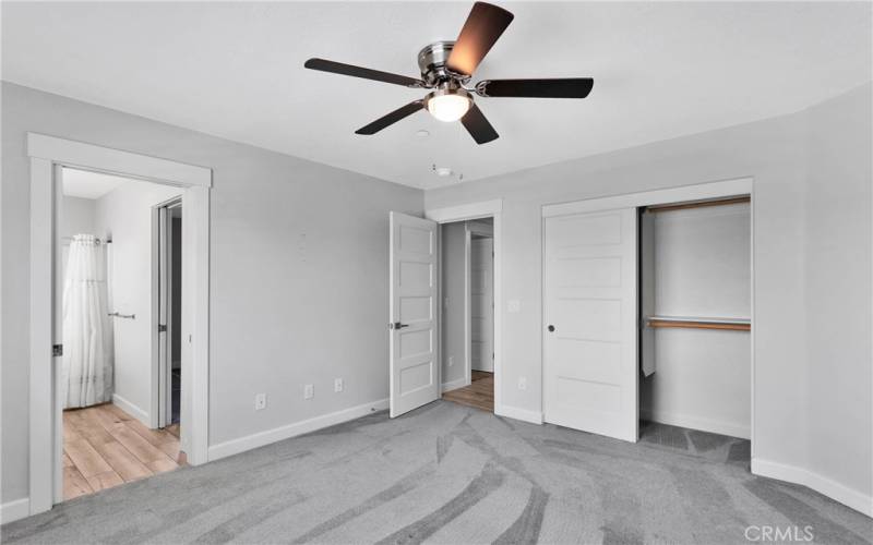 Guest bedroom 3 has large closet!