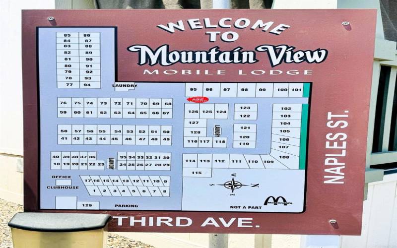 Mountain View Park Map