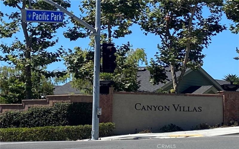 The beautiful Canyon Villas Community of Aliso Viejo