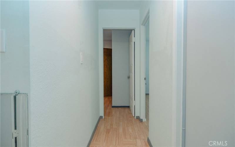 Hallway leading to the  bedrooms.