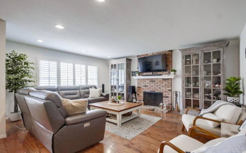 Living Room with Fireplace