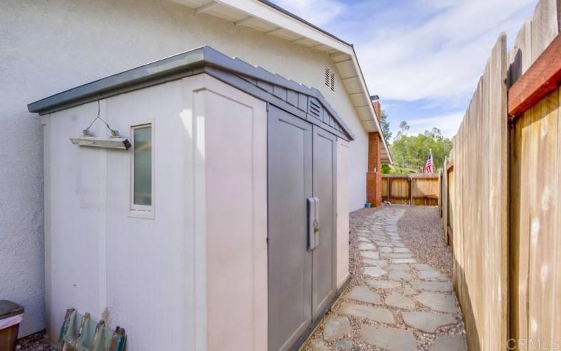 Side Yard with Shed