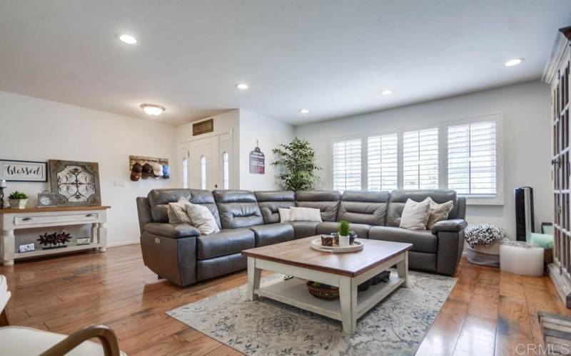 Living Room with Recessed Lighting