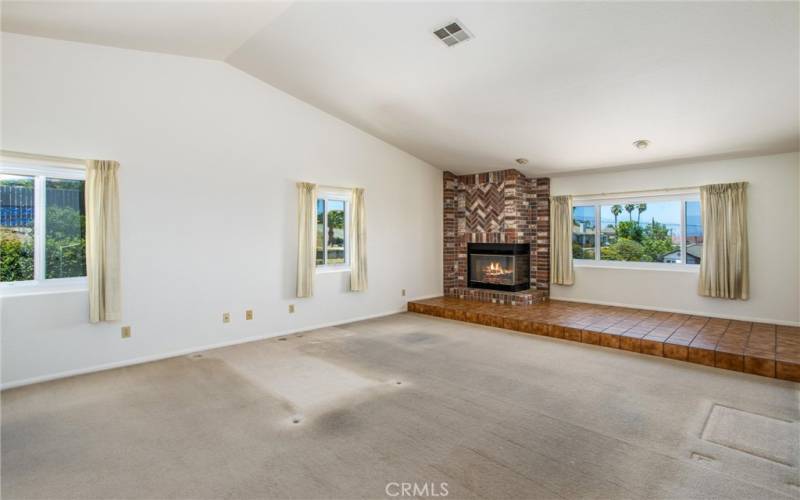 Master bedroom #2 on 2nd level is huge & has fireplace, full bath with dual vanities, & walk-in closet