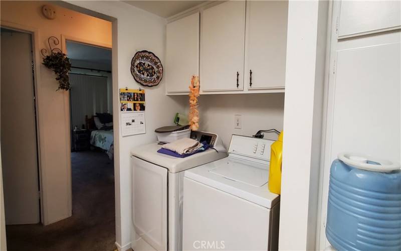 Laundry area off kitchen