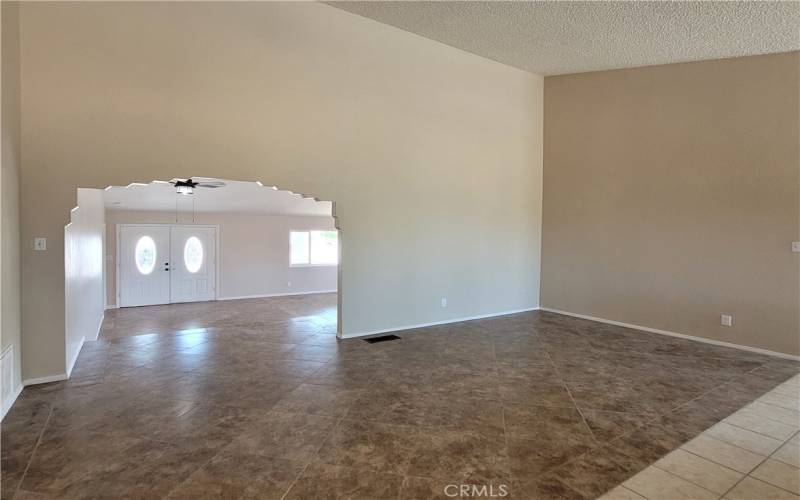 Dining room looking towards living room and entry