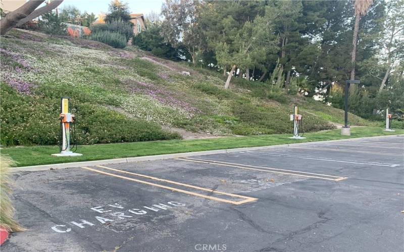 EV charging spaces