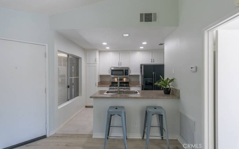 View into the kitchen