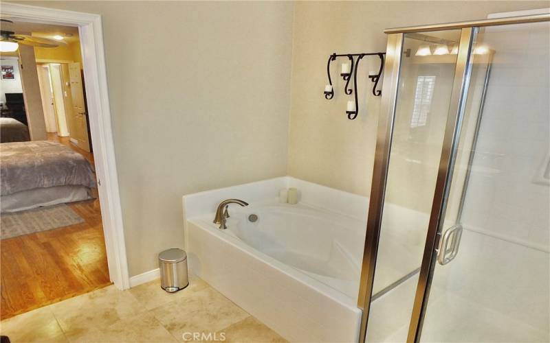 After a long day, unwind in the relaxing soaking tub. If you're in a hurry, the shower is always an option.