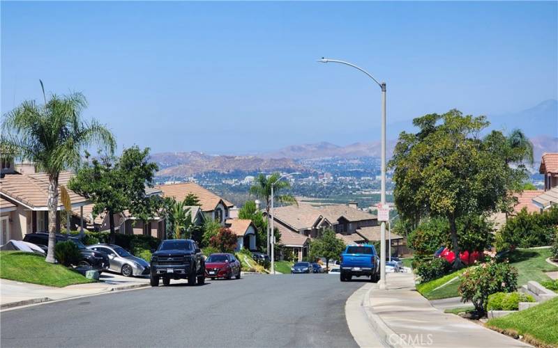 City View down the street