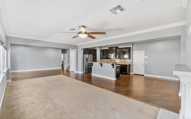 View toward Formal Dining Room and Kitchen