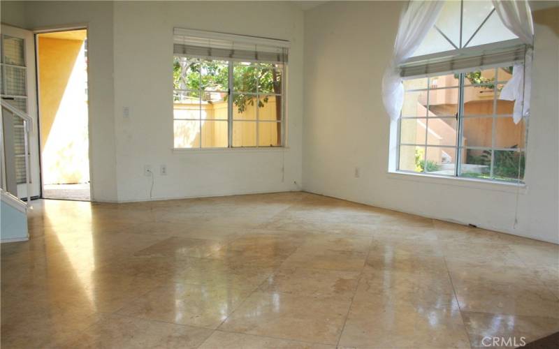 Living Room with entry to the patio