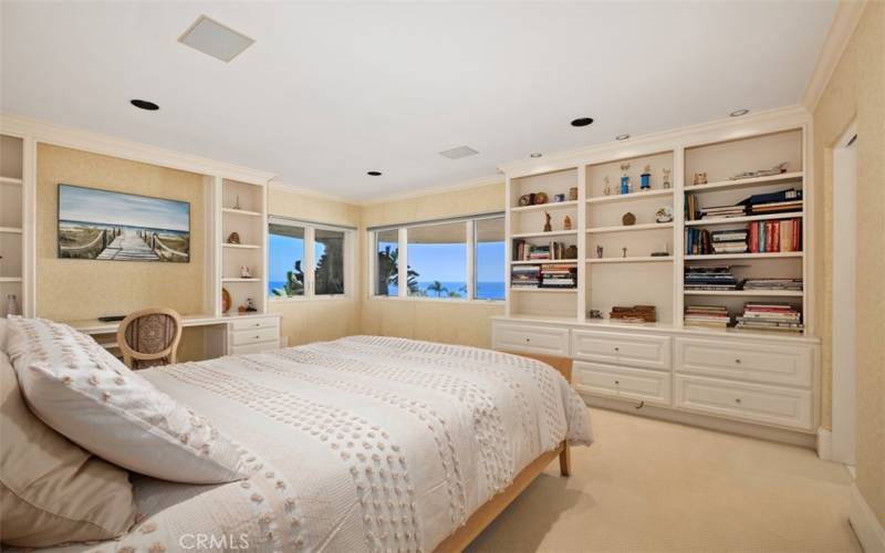 Guest suite on lower level with it's own ocean views.