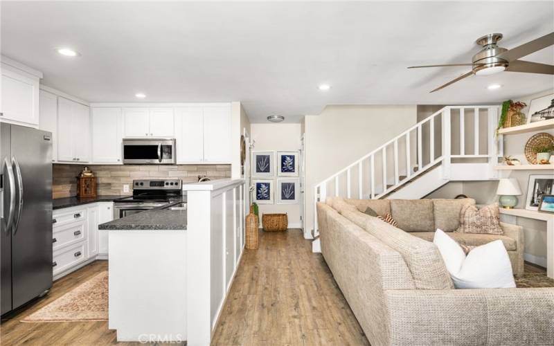 Kitchen and Living Area