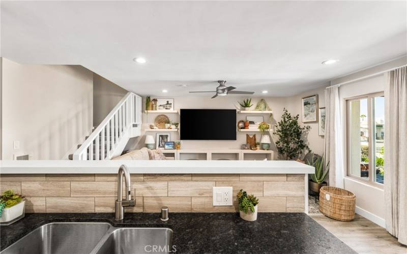 Open Concept Living and Dining Area