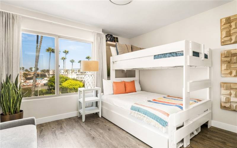 Secondary Bedroom with Bunks and Custom Closet