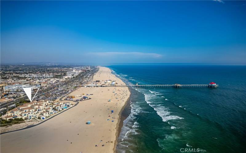 The only property on the sand in Surf City USA