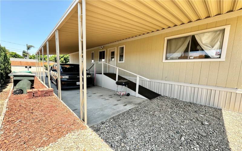 Carport View! With Side Entrance!