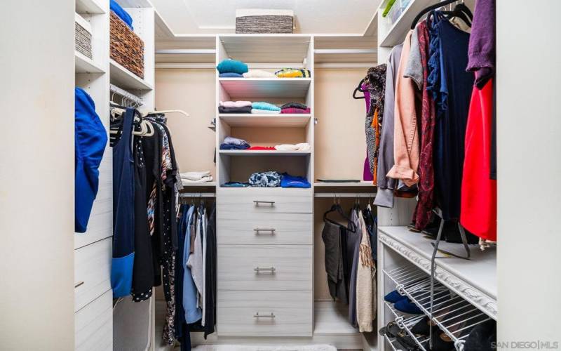 Primary walk-in closet