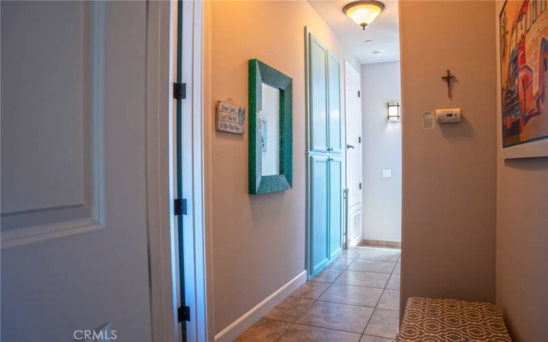 Reverse view of upstairs hallway.
