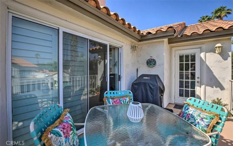 Balcony off living room & Master bedroom