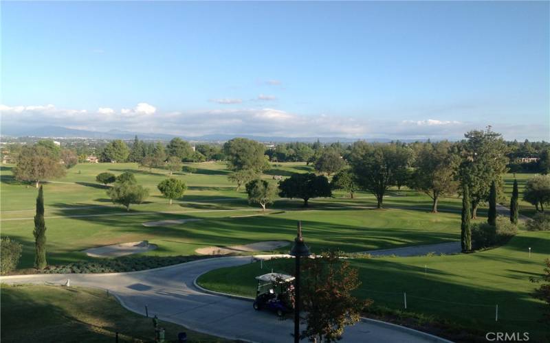 View from golf course clubhouse