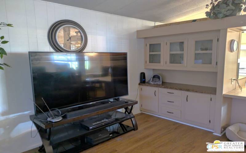 Separate Built-in & Entertainment Area